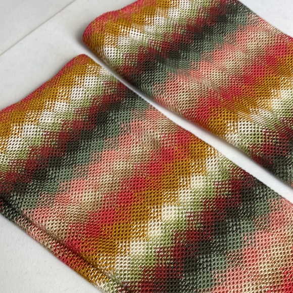 Free People Sierra Woven Diamond Print Over-the-Knee Socks, Colorful - Picture 5 of 12